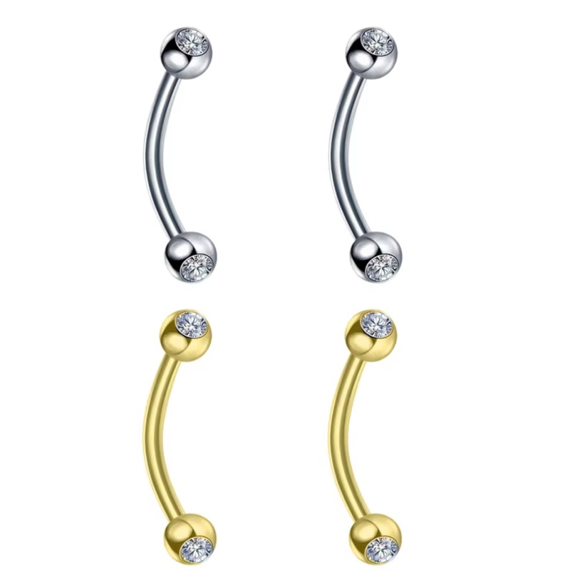 Body Jewelry Surgical Steel - 2PCS Body Jewelry 16G Daith Oorbellen
