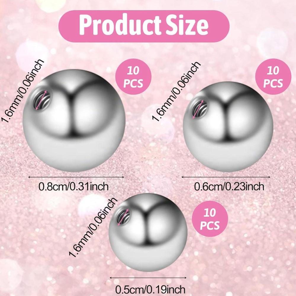 10/30 Stuks Set Vervanging Bal - Body Jewelry Replacement Ball recensie en prijs