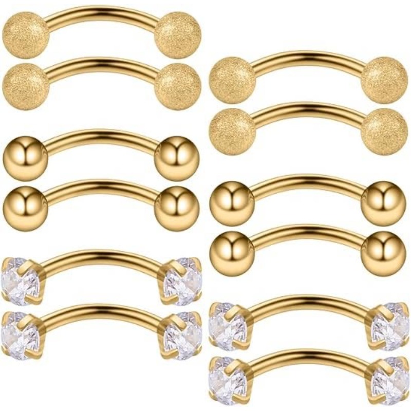 6 paar 16G piercingsieraden, o - Body Jewelry Surgical Steel recensie en prijs