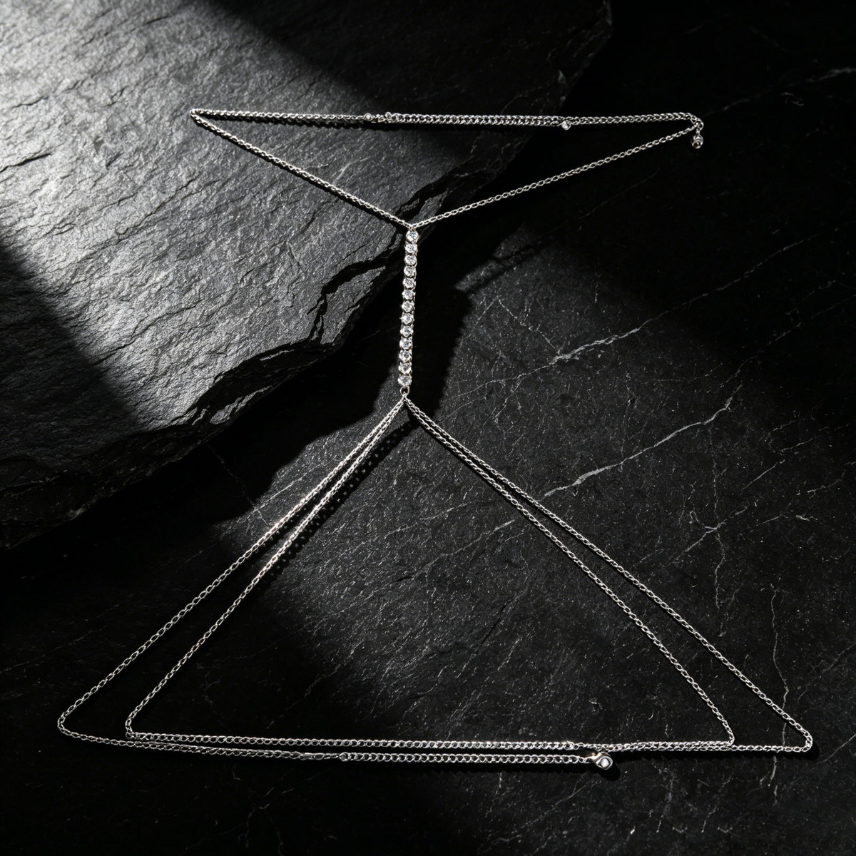 Y-vormige body chain sieraden  - Body Jewelry Retainers recensie en prijs