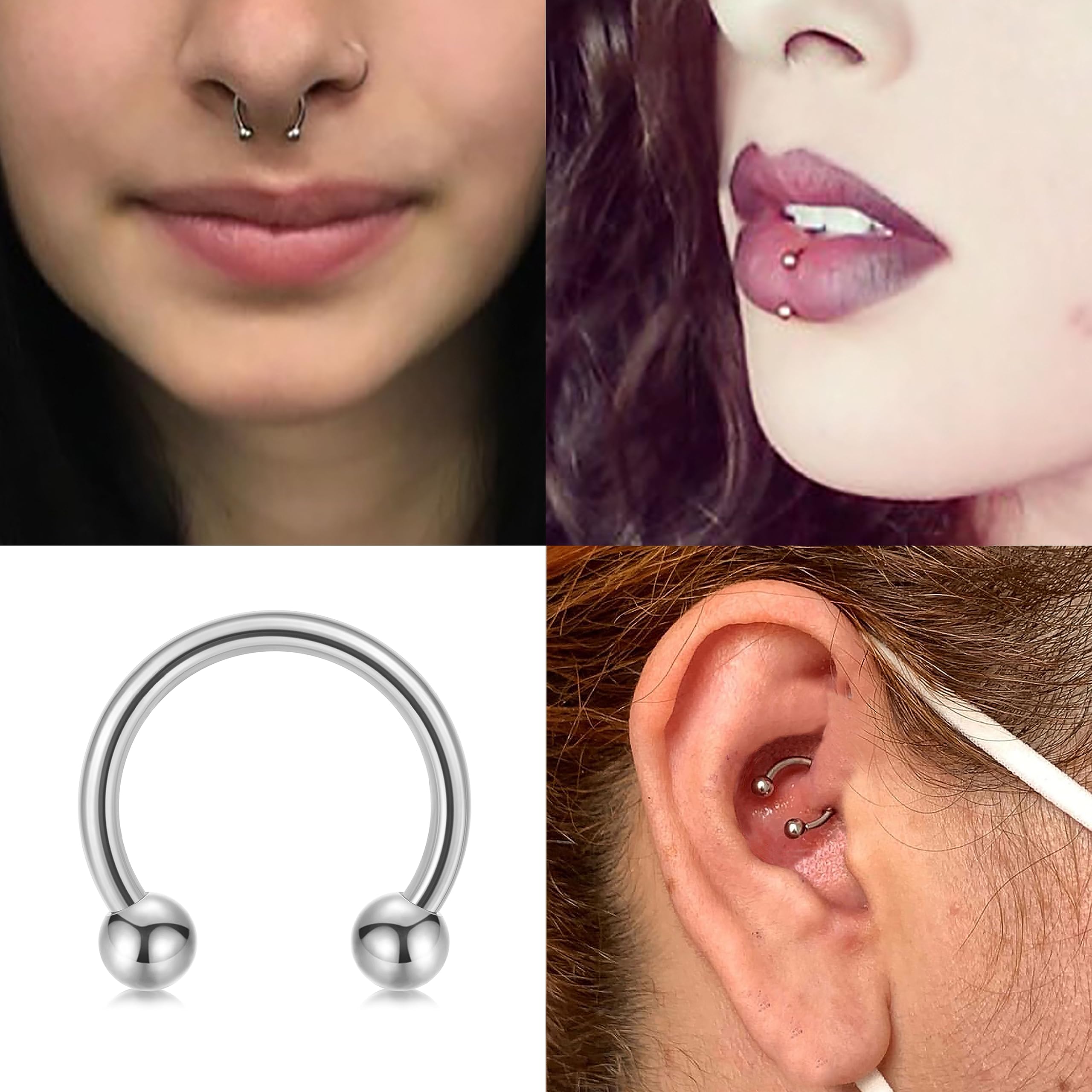 14G 16G Septum Sieraden Chirur - Body Jewelry Surgical Steel recensie en prijs